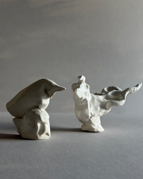 David Duncan Livingston Free Bird Ceramic Sculptures in Porcelain at Poet and the Bench