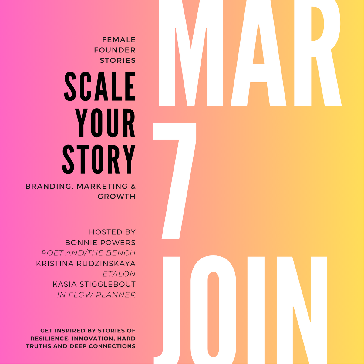 Female Founder Stories Panel And Networking Vol 2 Scale Your Story Poet And The Bench 9696