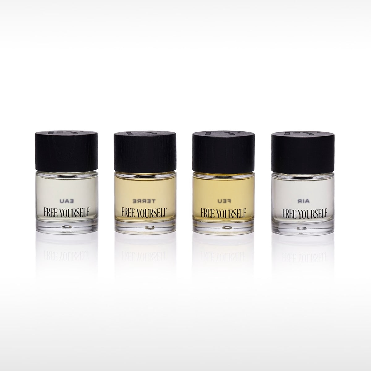 Free Yourself is the art and science of luxury fragrance: blending unique scent profiles with neuroperfumery and positive psychology. In their first elements collection, you'll discover perfume and candles in four building blocks to well-being