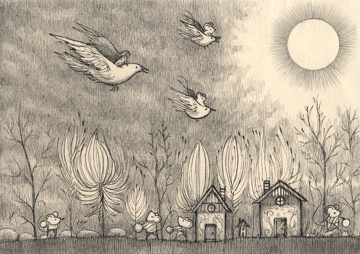 Jon Carling / Art / Drawing / Wish Them Luck