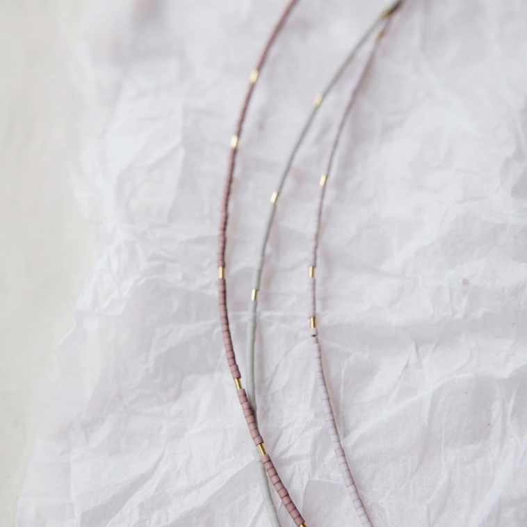 Abacus Row Arche Necklaces Japanese Glass Beads