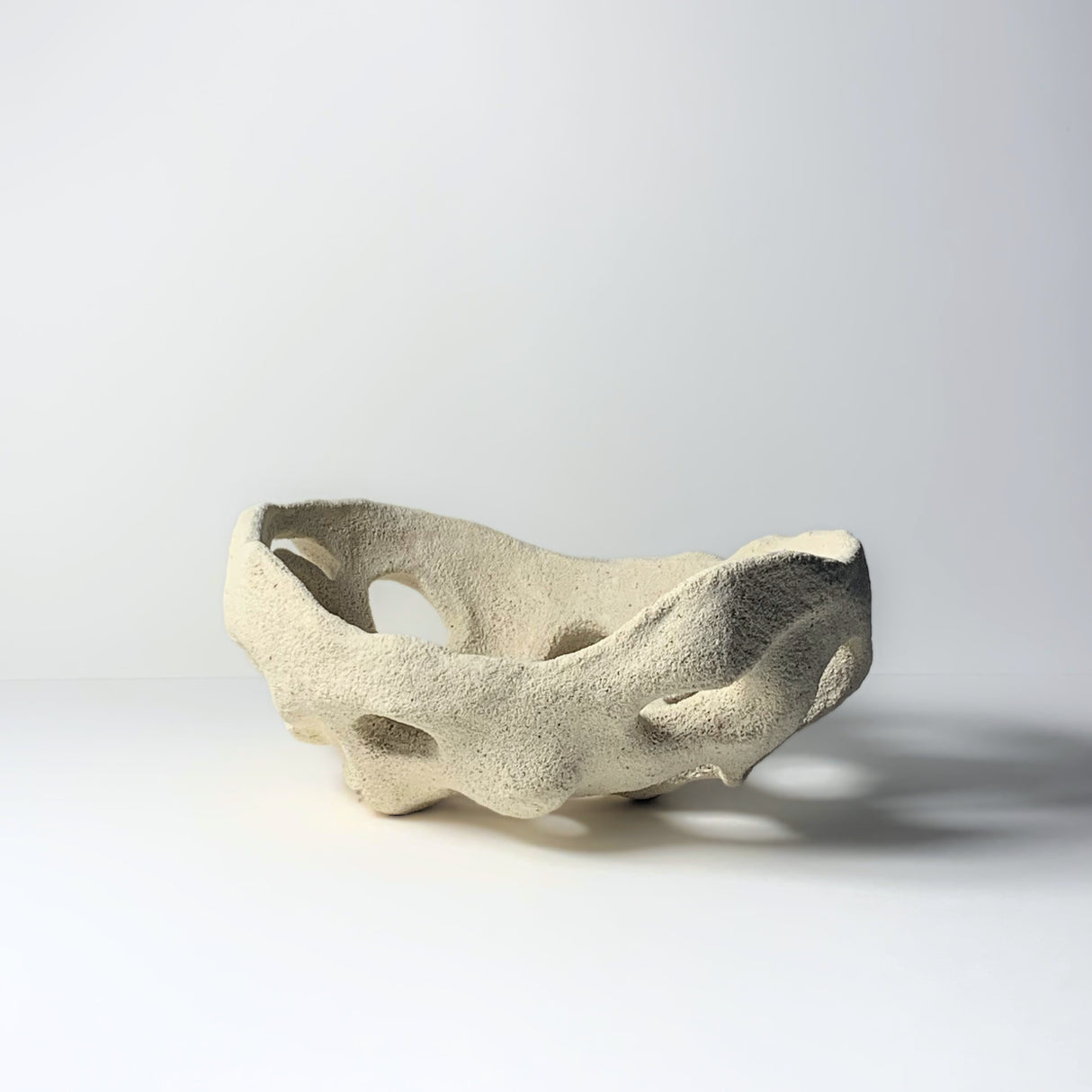 Holey Coral Bowl. From the Desert Rising collection, inspired by the resilient plants of the desert, their forms, textures, surprising variety, and their tough defenses of spikes and thorns. Avigail Remak makes one of a kind ceramic vases, baskets and bowls. 