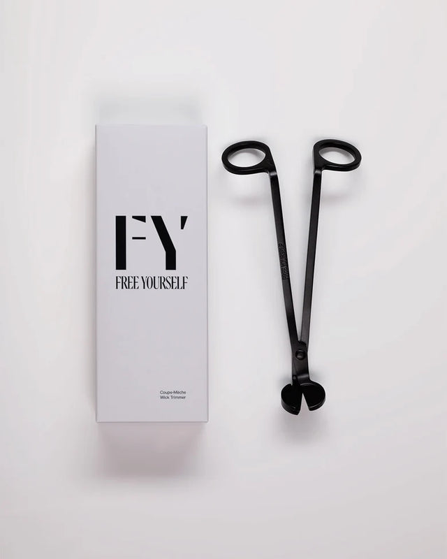 Candle care enhances scent life! The Free Yourself wick trimmer is crafted entirely from steel. A shorter wick means an even flame that won’t burn too hot, which gives you more out of your scent experience.