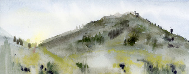 Mount Tamalpais, Winter Light, Fading Fast #3 is part of the Delusions of Grandeur series, Ilysa Leder's exploration of the magic that is Marin County, Northern California.