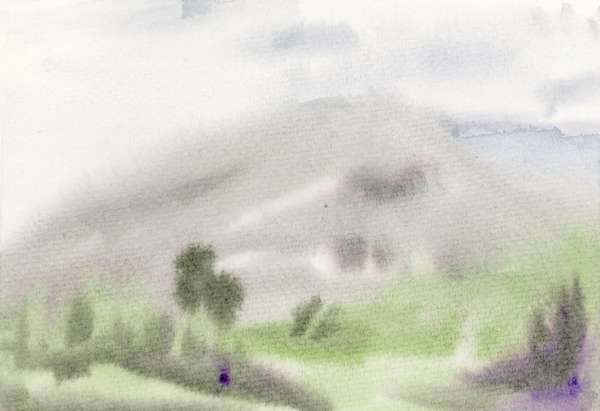 In Mount in Violet, Ilysa Leder captures the fleeting moments that occur within time and topography. 