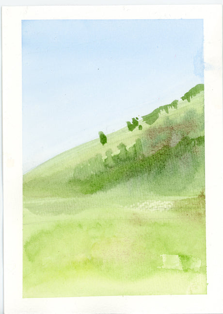 Ilysa Leder / Fine Art / Watercolor / Delusions of Grandeur / Spring in Three Parts