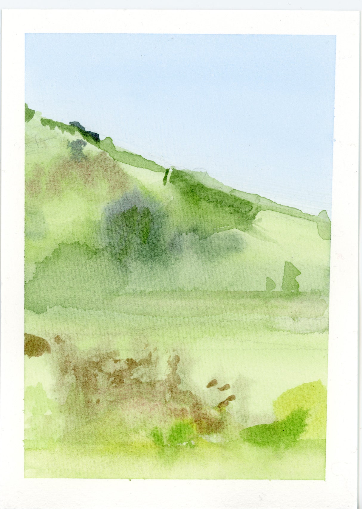 Ilysa Leder / Fine Art / Watercolor / Delusions of Grandeur / Spring in Three Parts