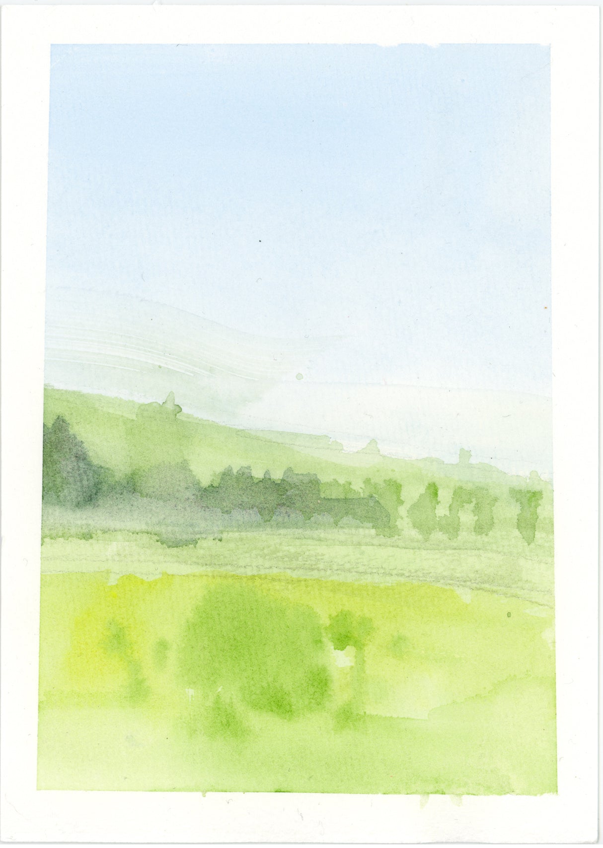 Ilysa Leder / Fine Art / Watercolor / Delusions of Grandeur / Spring in Three Parts