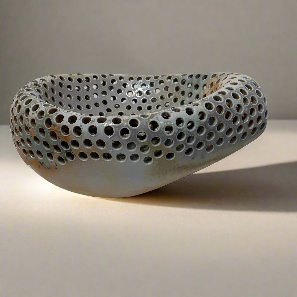 Ian Hazard Bill / Ceramics / Bassinet / Extra Deep Large Grey Basin with Holes