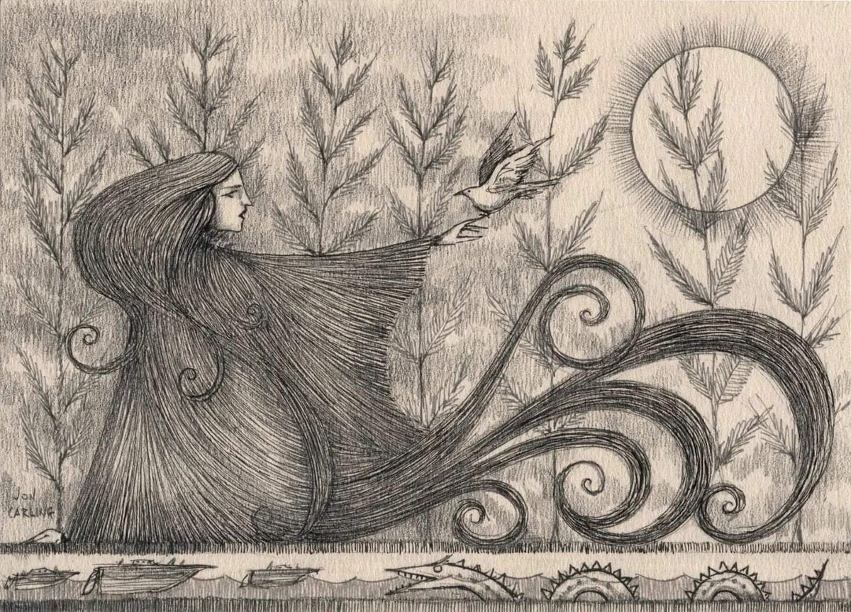 Jon Carling / Paper / Greeting Cards / Moon Ghost
