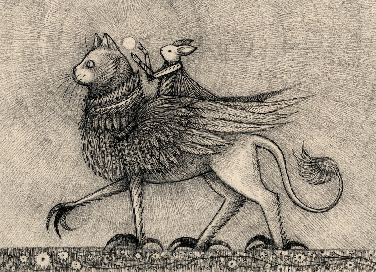 Jon Carling / Paper / Greeting Cards / The Magic Cat