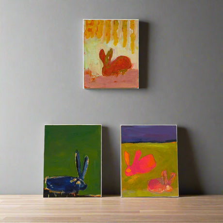 Rabbit abstract paintings