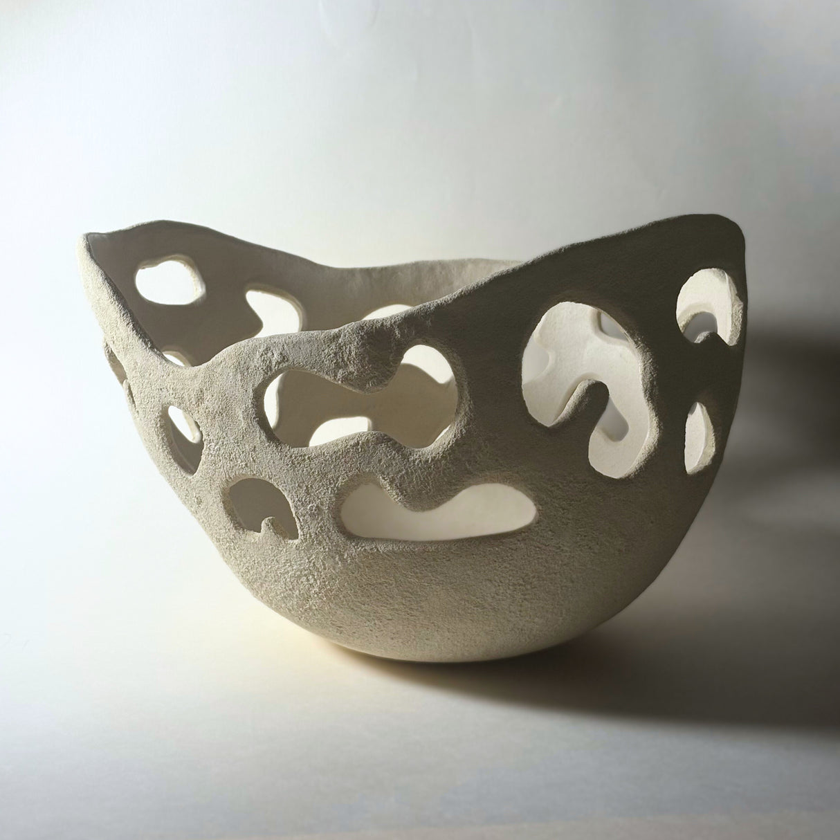 Avigail Remak / Ceramics / Bowl / Large Holey Sandstone Basket