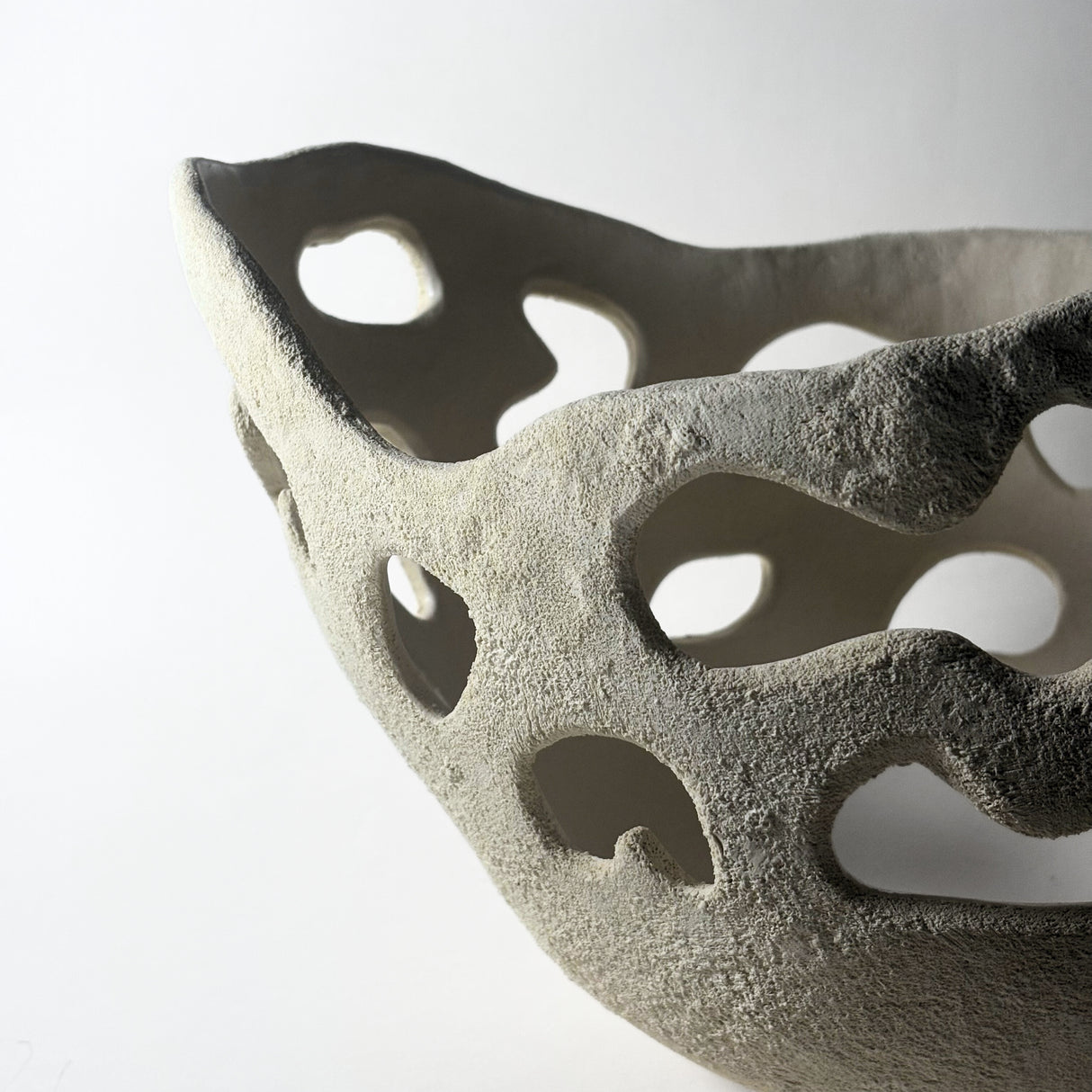 Avigail Remak / Ceramics / Bowl / Large Holey Sandstone Basket