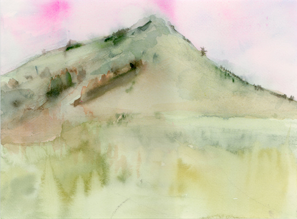 Delusions of Grandeur is Ilysa Leder's exploration in watercolor of the magic that is Mount Tamalpais in Marin County, Northern California.