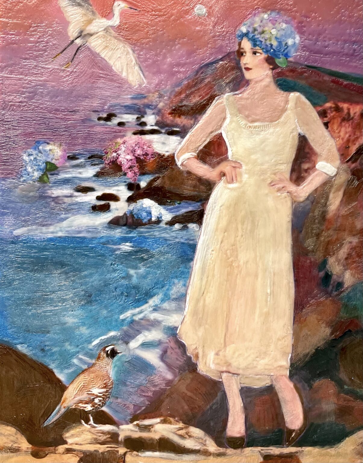 Linda Benenati / Art / Encaustic / Chimney Rock Phantasm