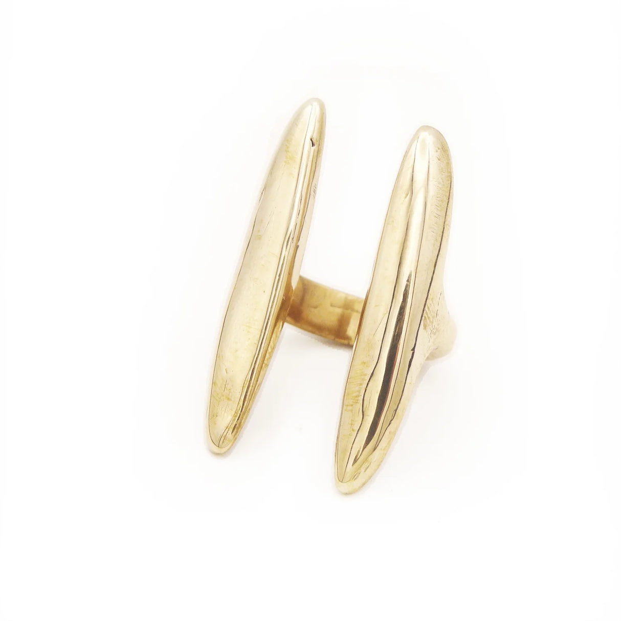 Lotte Leopard Jewelry / Rings / Open Double Bar Long Sulis Ring