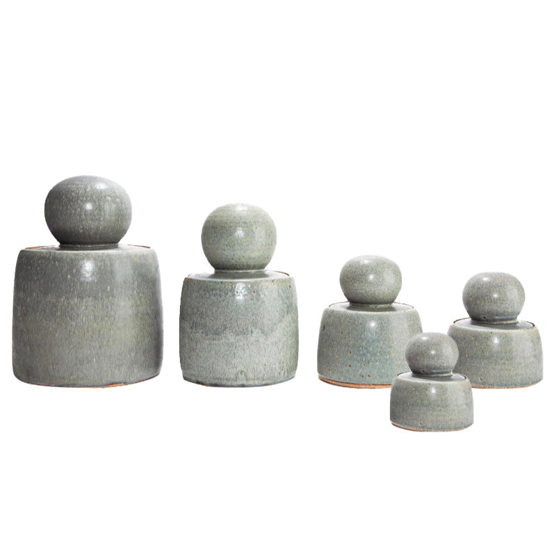 MH Ceramics / Ceramics / Canister / Stash Jar Pewter Gray