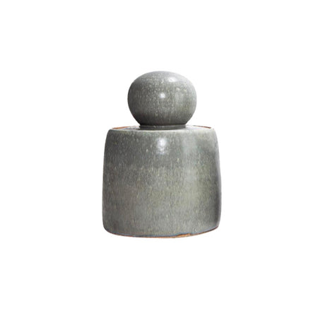 Large Stash Jar in Pewter Grey. For storing kitchen, bathroom, living room, bedroom things. Maybe your hidden treasures