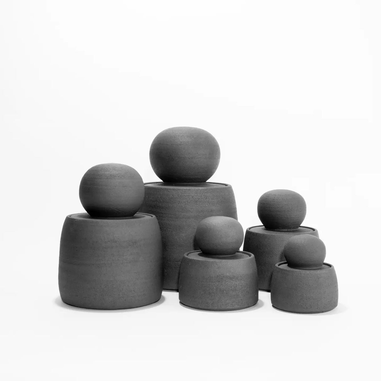 MH Ceramics / Ceramics / Canister / Stash Jar Charcoal