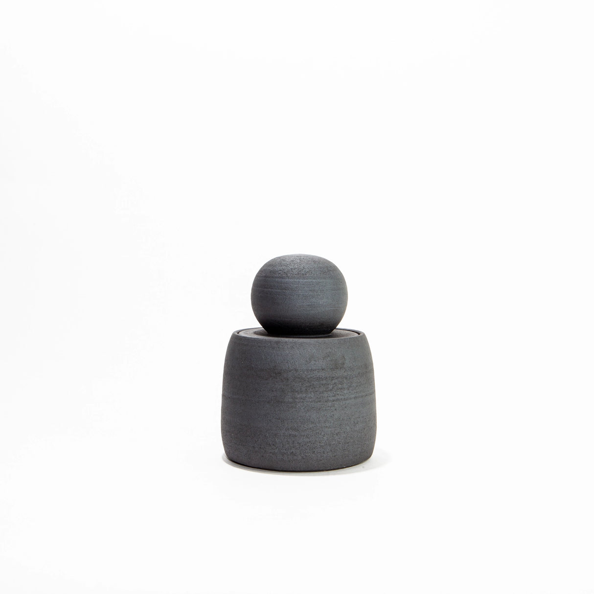 MH Ceramics L Stash Jar in Charcoal. For storing kitchen, bathroom, living room, bedroom things. Maybe your hidden treasures.