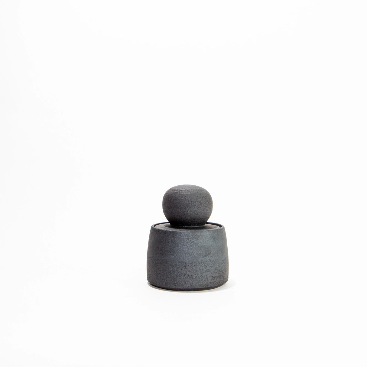 MH Ceramics M Stash Jar in Charcoal. For storing kitchen, bathroom, living room, bedroom things. Maybe your hidden treasures.