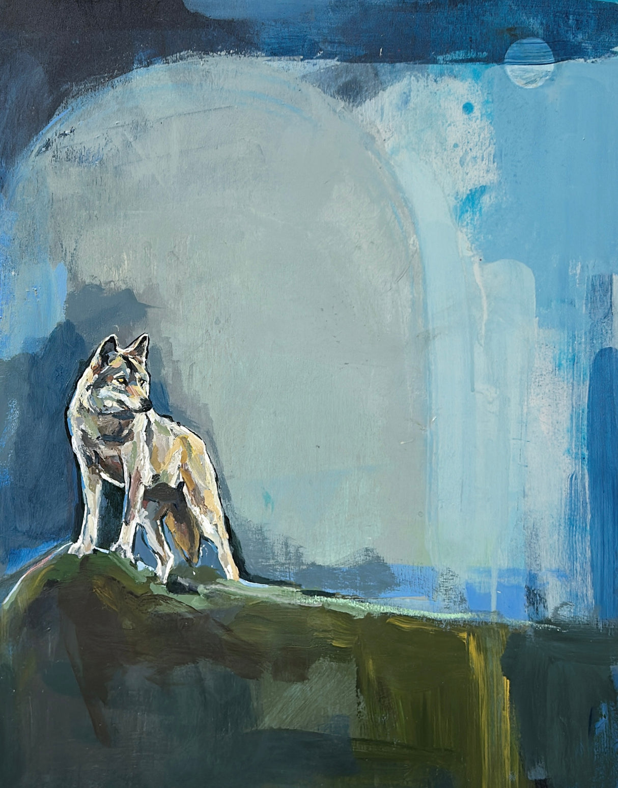 Michael McConnell / Fine Art / Painting / Wolf Moon