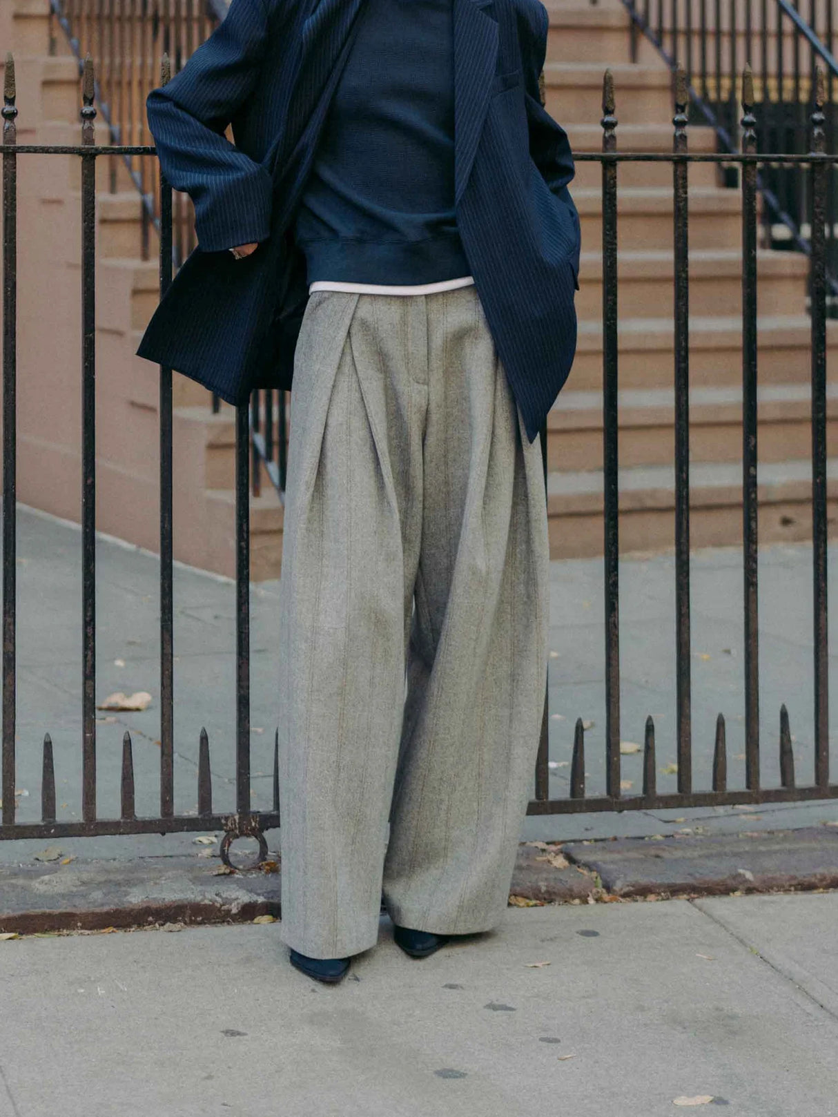 Mute by JL / Apparel / Pants / Hayes Herringbone Tweed Wide Leg Pants