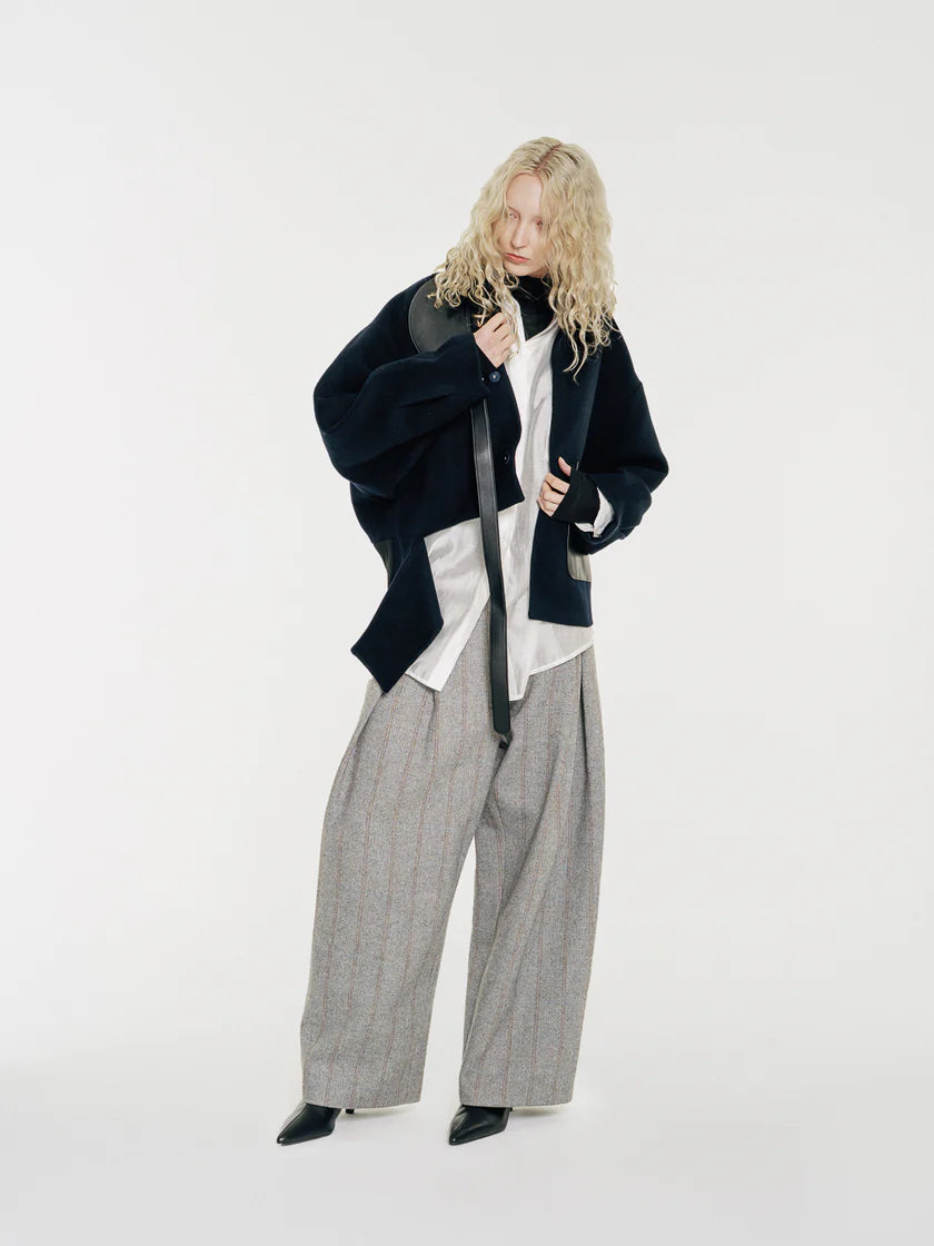 Mute by JL / Apparel / Pants / Hayes Herringbone Tweed Wide Leg Pants