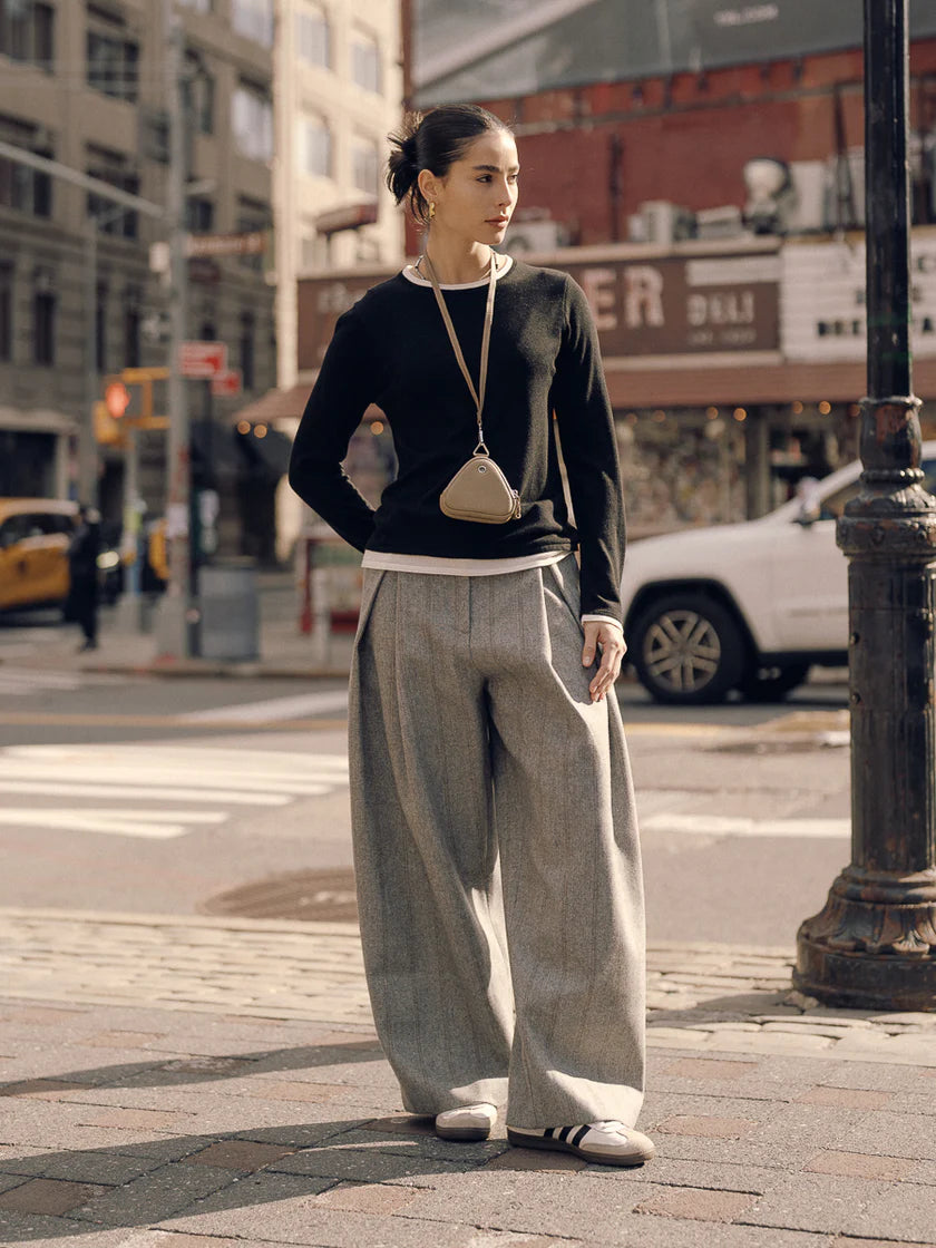 Mute by JL / Apparel / Sweater / Sora Two Tone Wool Blend Knit