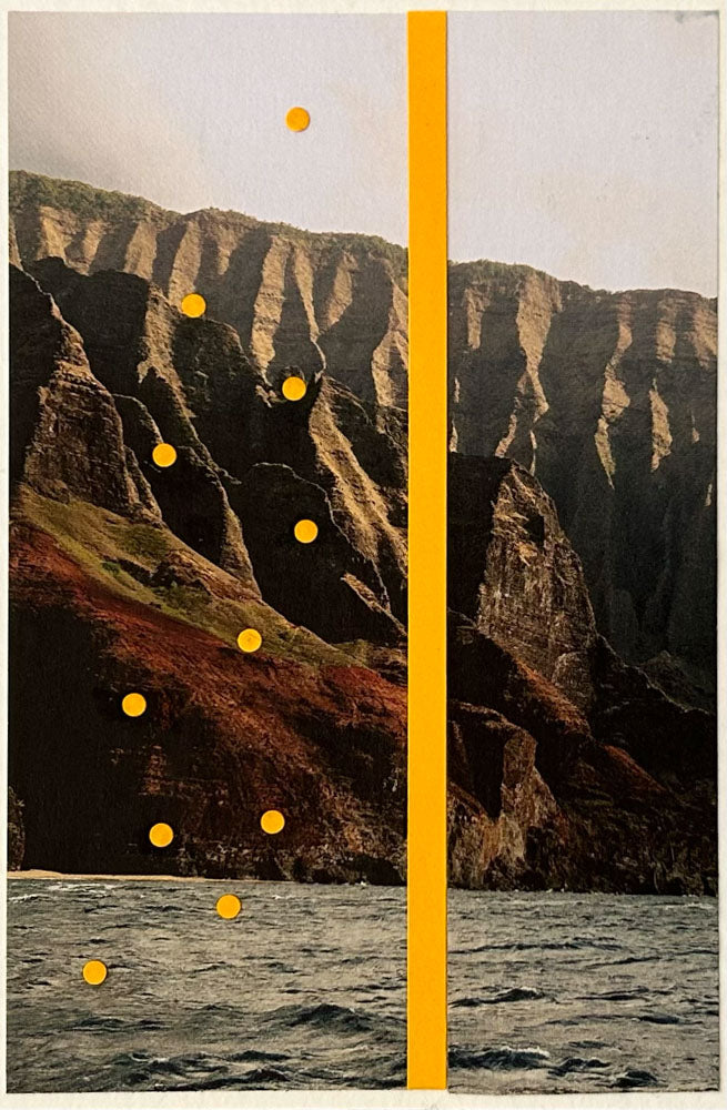 Rosemary Carmen Smith / Art / Collage / Landscapes and Circles / Yellow Dots