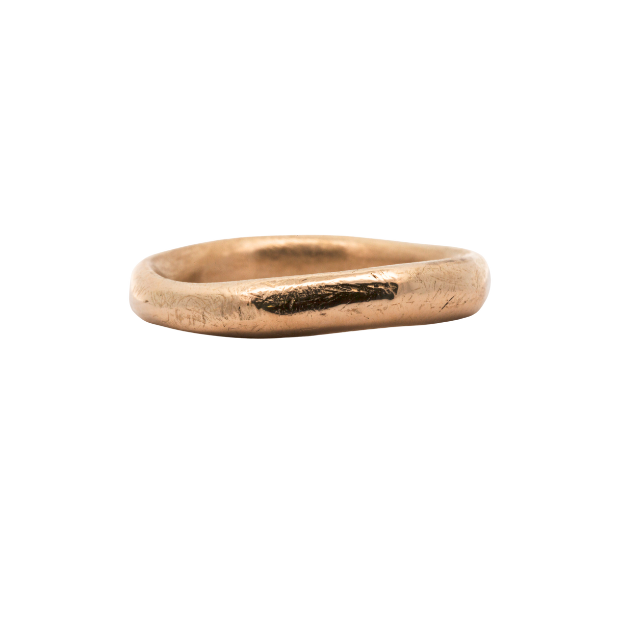 We love the thick rustic band of the Madrone Heavy round ring.