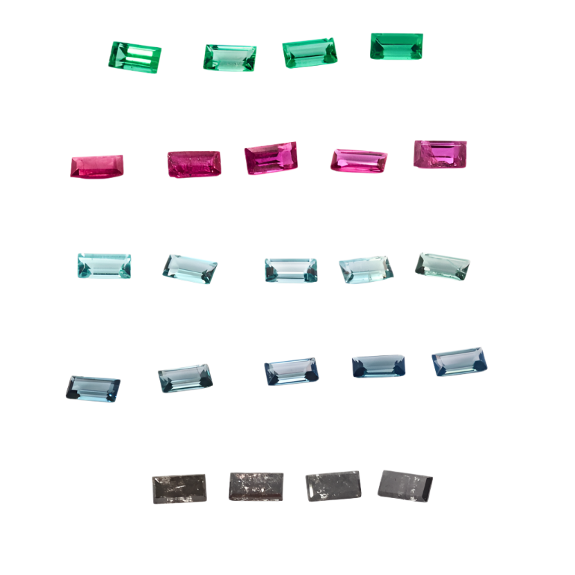 Siri Hansdotter / Earrings / Hoop Charms with Gems