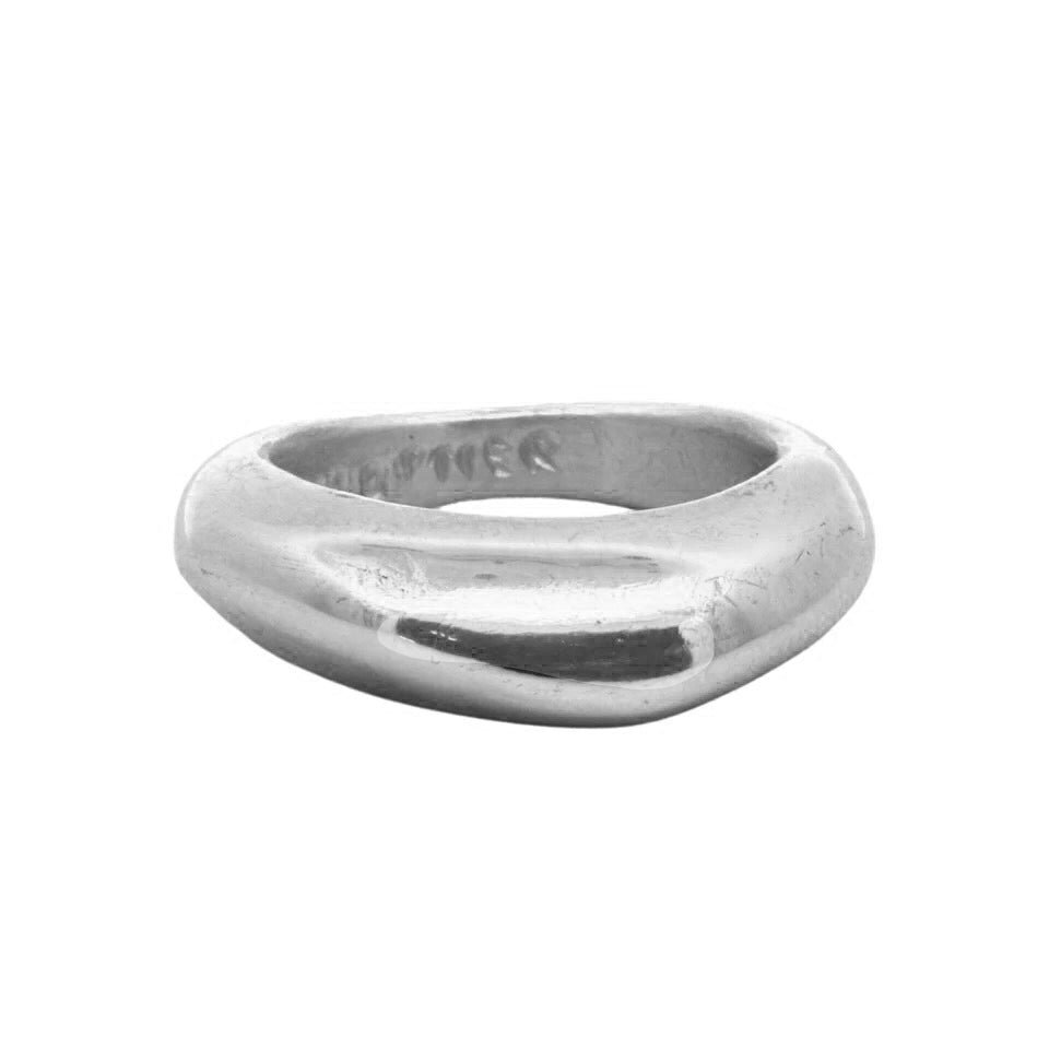 Sterling Silver Dome Ring. Rounded Glenr by Siri Hansdotter