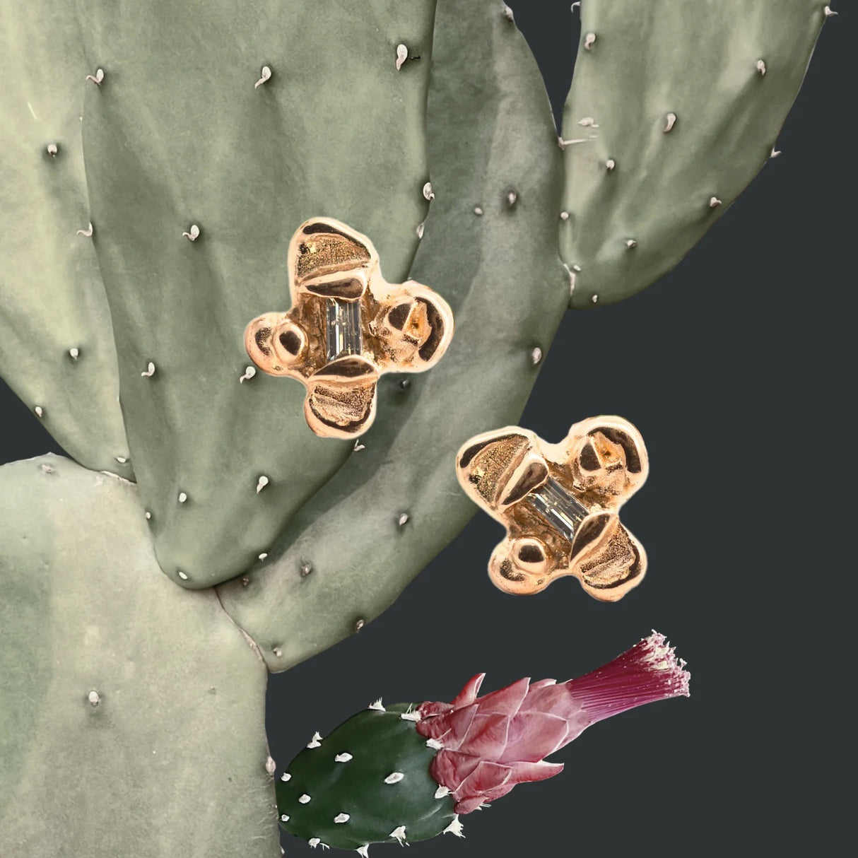 Siri Hansdotter / Earrings / Idun Salt and Pepper Diamond Studs