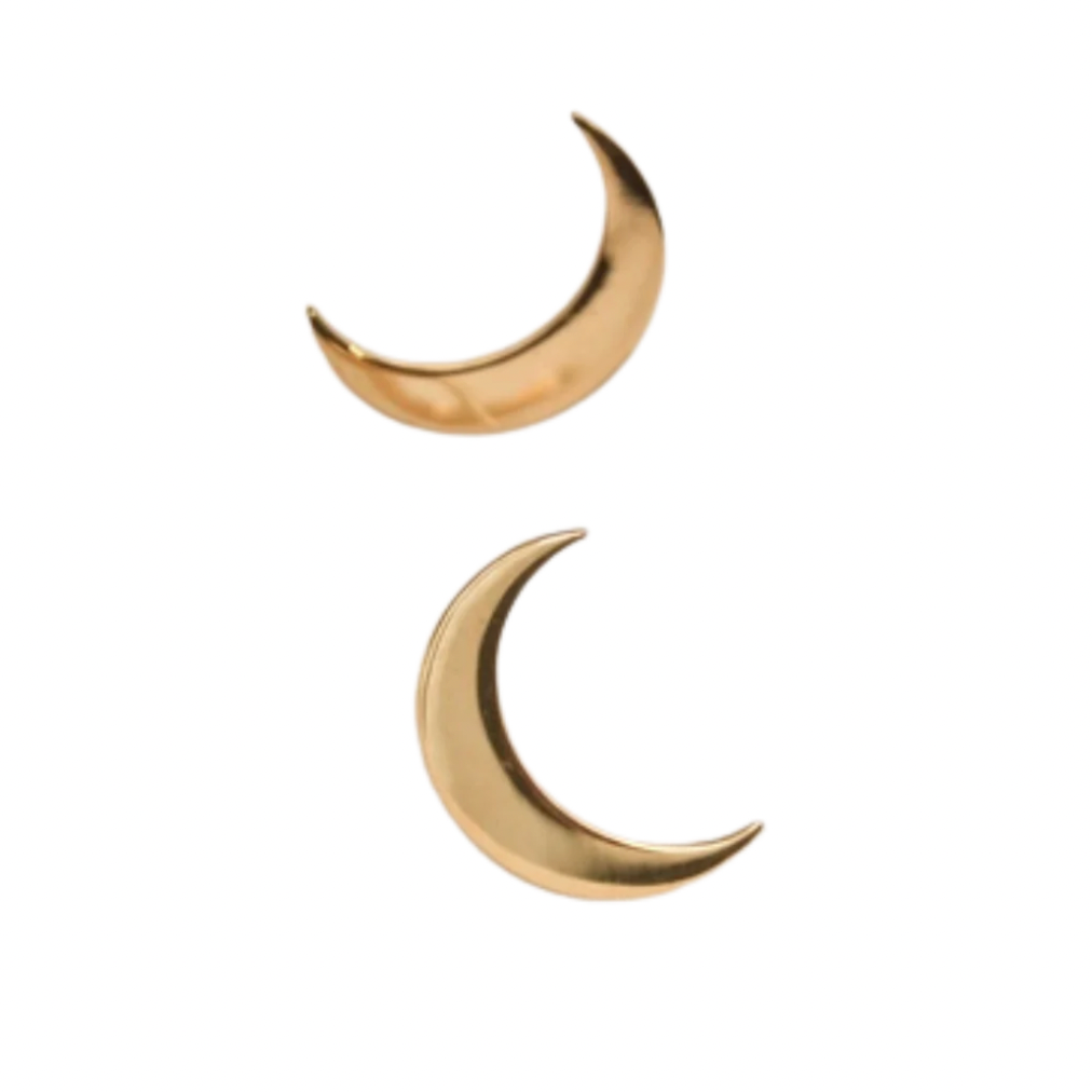 Crescent Moon earrings to put you on the lucky side of the moon. 
