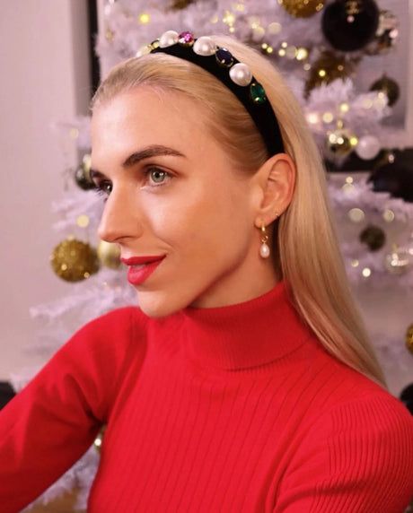 Yellow / Jewelry / Earrings / Amy Pearl Hoop Mini