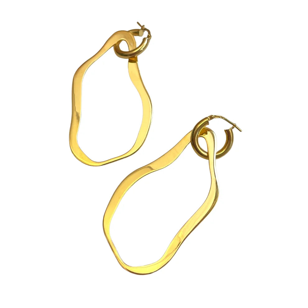 Yellow / Jewelry / Earrings / Freddie Medium Hoops