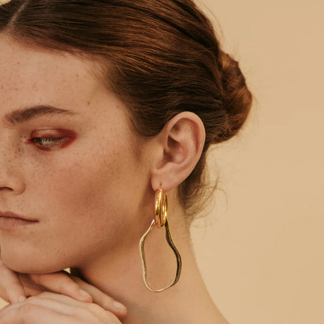 Yellow / Jewelry / Earrings / Freddie Medium Hoops