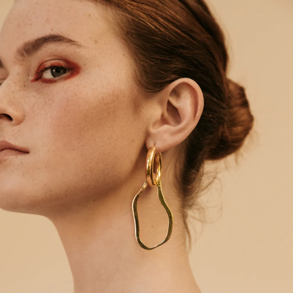 Yellow / Jewelry / Earrings / Freddie Medium Hoops