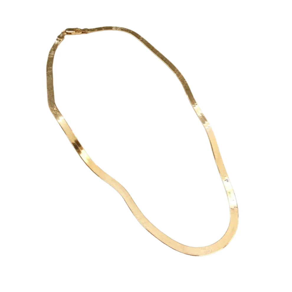 Yellow / Jewelry / Necklace / Zella Herringbone Chain