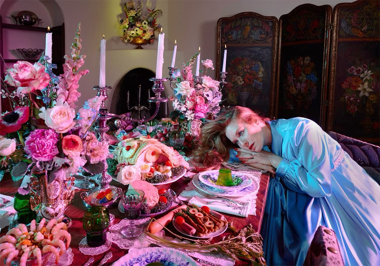 The Dinner Party was created as part of the Place Setting series. The Place Setting film was selected for the 46th Mill Valley Film Festival.    An exhibit of Amanda Rowan's Images and installations will be on view in conjunction with the West Coast premier of her film Place Settings at Downtown Mill Valley mixed-use gallery and retail space Poet and/the Bench.