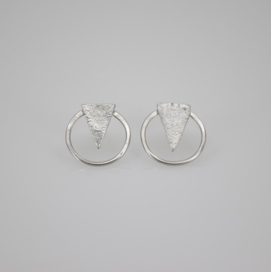 Esther Metals / Earrings / Equinox Triangle Circle