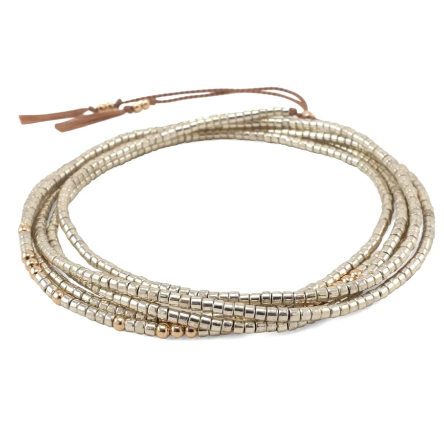 Abacus Row / Necklace / Gobi