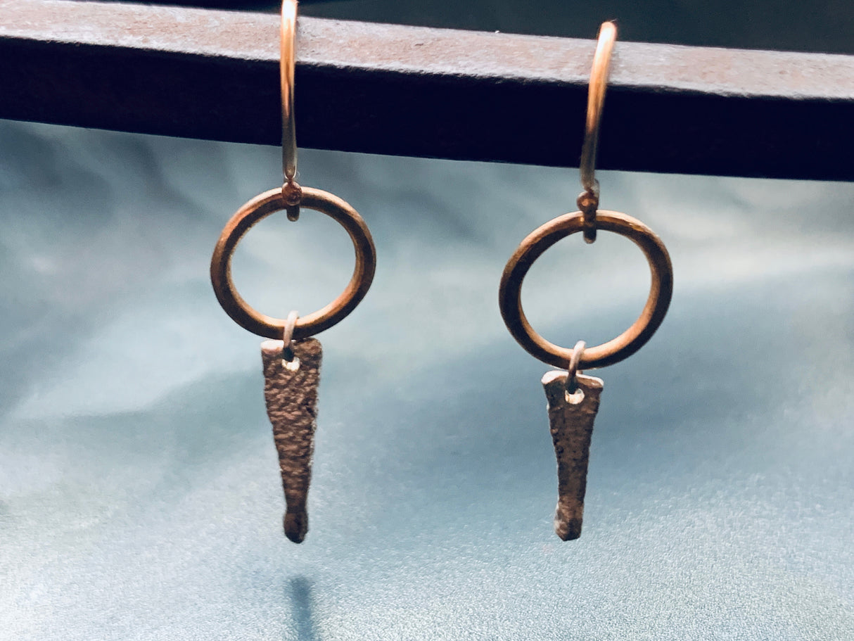 These elegant and subtle Summer Solstice earrings designed by Esther Metals capture the moment when the sun travels the longest path through the sky, giving us a day with the most light.