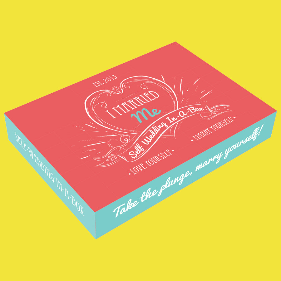 I Married Me’s inspiring and symbolic Self-Wedding Kit comes with ceremony instructions, vows, and 24 affirmation cards (so you can continue the practice).