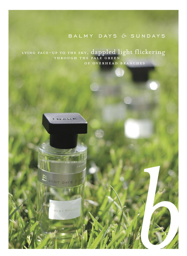 Ineke Balmy Days & Sundays is a green floral perfume that recalls perfect moments on a relaxing weekend, lying in the grass, breathing the smells of sweet scented flowers and fragrant leaves.