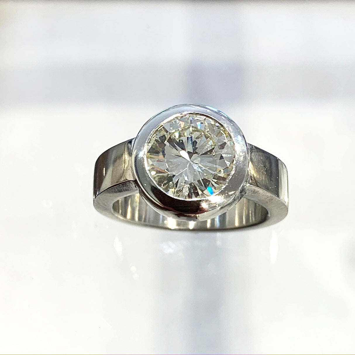 Work directly with jewelry designer Jeffrey Levin for a similar custom designed engagement ring. We source diamonds and gems and we're also happy to work with an heirloom stone you have in your family.