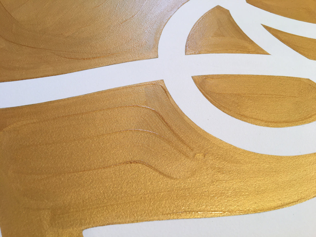 Jeffrey Palladini Fine Art Oil on Paper_Thread Series 14 Detail Brush Stroke