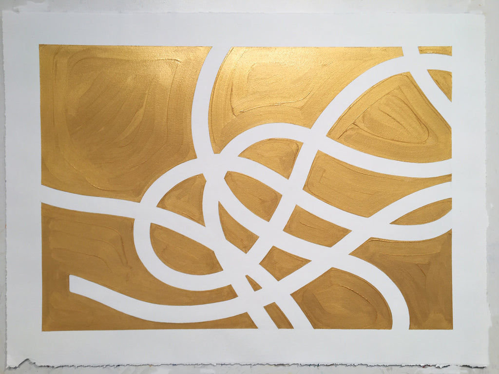 Jeffrey Palladini Fine Art Oil on Paper_Thread Series 14